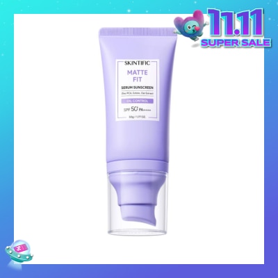 SKINTIFIC Matte Fit Oil Control Serum Sunscreen SPF50+ PA++++ 50g