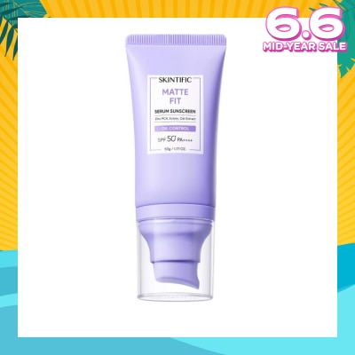 SKINTIFIC Matte Fit Oil Control Serum Sunscreen SPF50+ PA++++ 50g