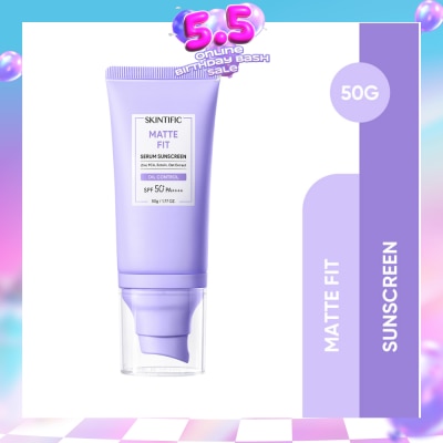SKINTIFIC - Matte Fit Oil Control Serum Sunscreen SPF50+ PA++++ 50g