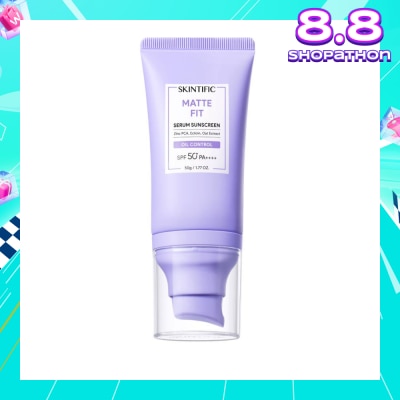 SKINTIFIC Matte Fit Oil Control Serum Sunscreen SPF50+ PA++++ 50g