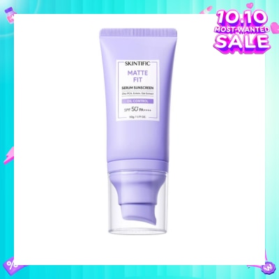 SKINTIFIC Matte Fit Oil Control Serum Sunscreen SPF50+ PA++++ 50g