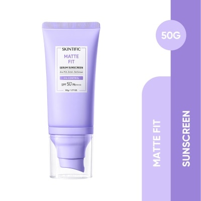 SKINTIFIC Matte Fit Oil Control Serum Sunscreen SPF50+ PA++++ 50g