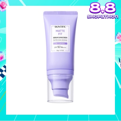 SKINTIFIC Matte Fit Oil Control Serum Sunscreen SPF50+ PA++++ 50g