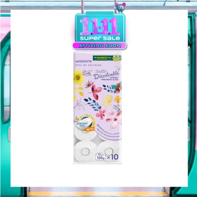 WATSONS X Flower Bathroom Tissue (Easily Dissolvable) 4ply x 230 sheets x 10 rolls image