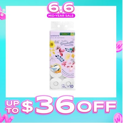 WATSONS - X Flower Bathroom Tissue (Easily Dissolvable) 4ply x 230 sheets x 10 rolls