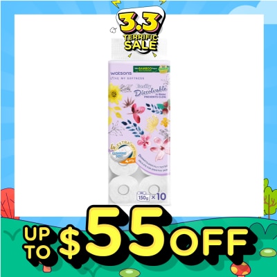 WATSONS [CNY] X Flower Bathroom Tissue (Easily Dissolvable) 4ply x 230 sheets x 10 rolls