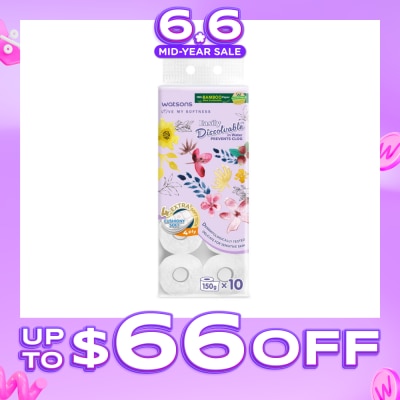 WATSONS - X Flower Bathroom Tissue (Easily Dissolvable) 4ply x 230 sheets x 10 rolls