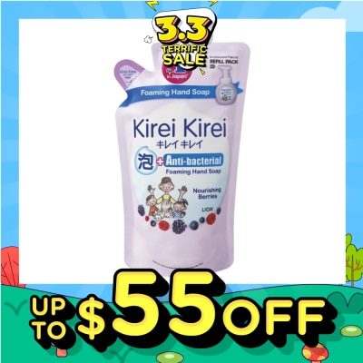 KIREI KIREI Lion AntiBacterial Foaming Hand Soap Refill Caring Berries 200ml