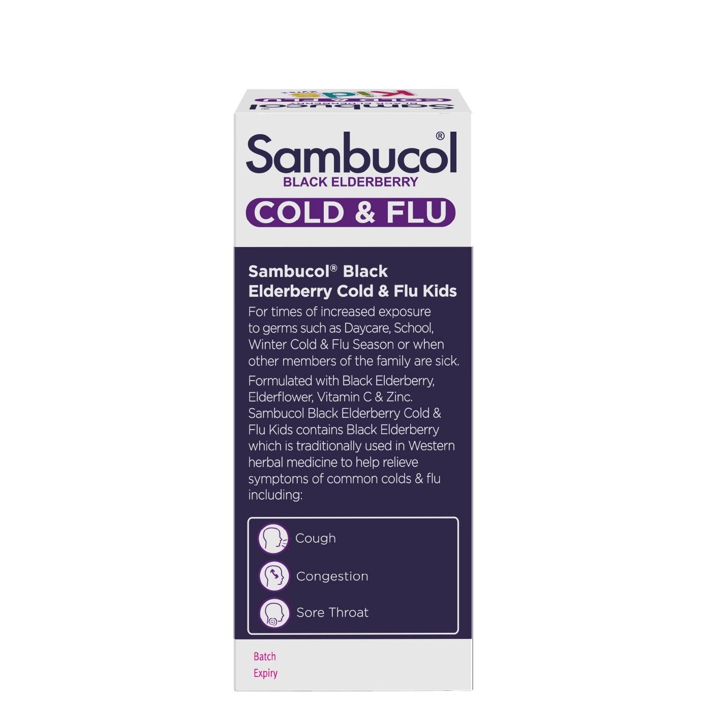 Kids 2yrs+Black Elderberry Cold & Flu Relief Liquid 120ml
