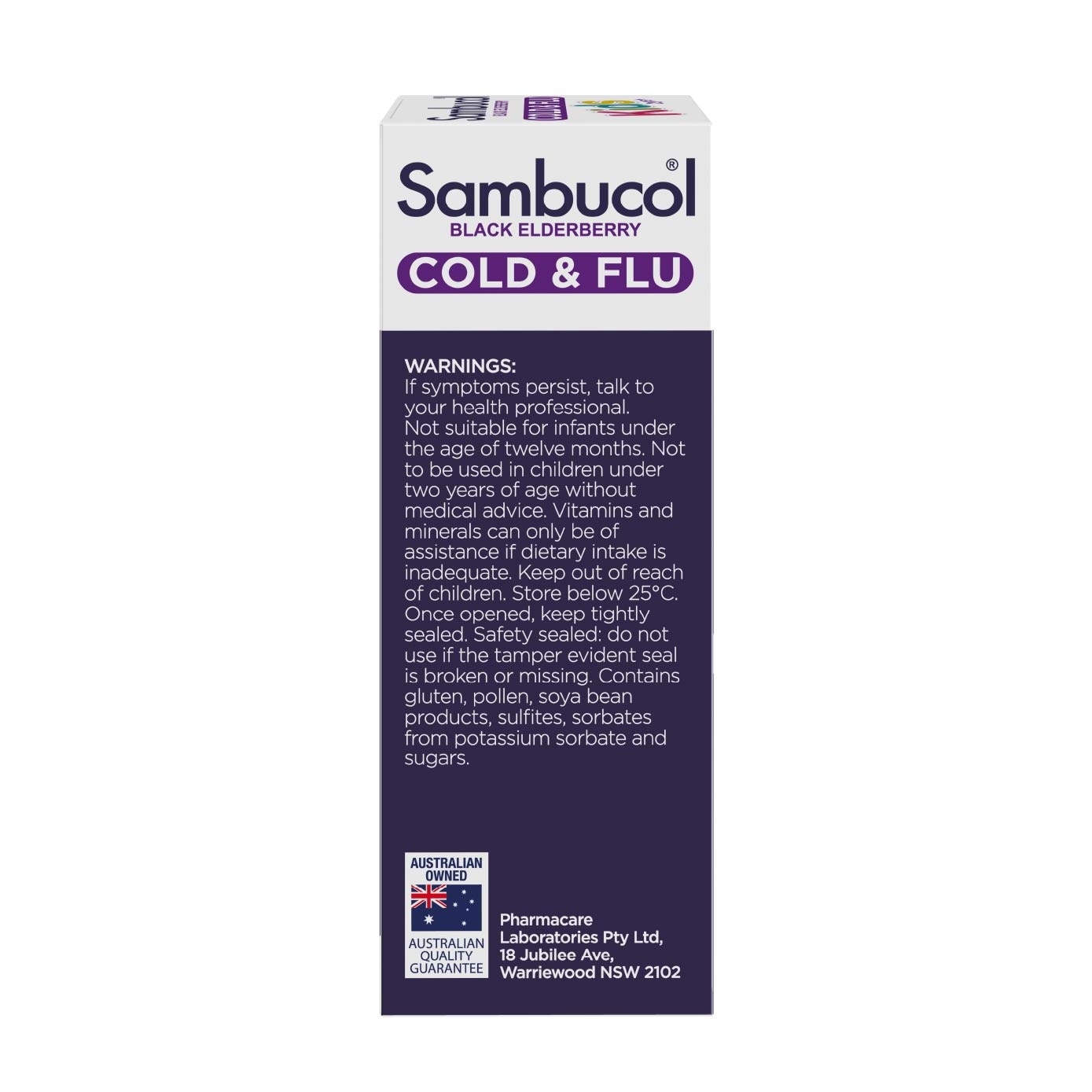 Kids 2yrs+Black Elderberry Cold & Flu Relief Liquid 120ml