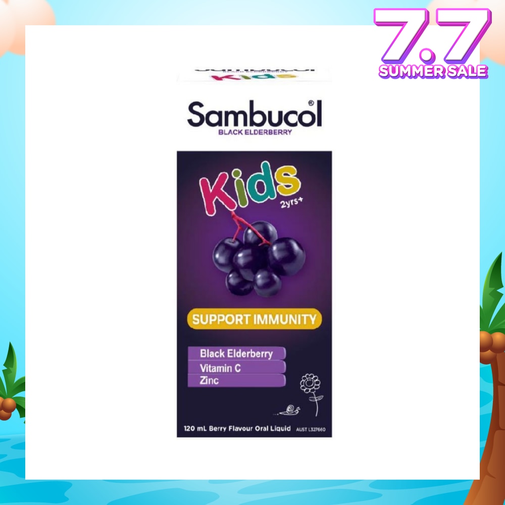 Black Elderberry Kids Formula Tasty Berry Flavour (Suitable for Children) AUS Version 120ml
