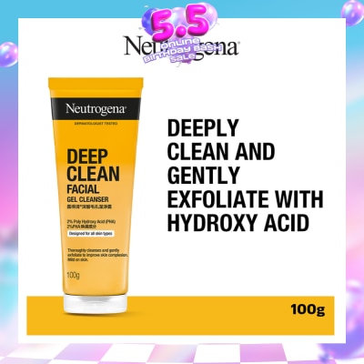 NEUTROGENA - Deep Clean Facial Gel Cleanser (Cleanses & Gently Exfoliate To Improve Skin Complexion) 100g