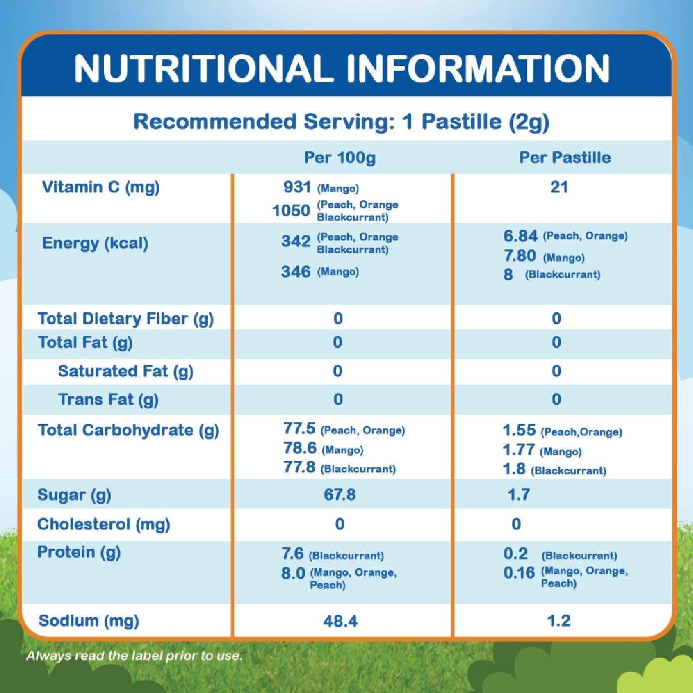 Vitamin C Orange 100g (Expiry: Jul`2026)
