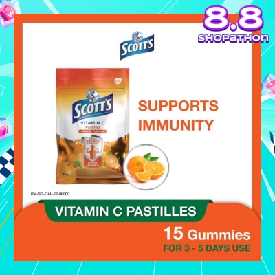 SCOTT'S Vitamin C Orange Pastille 15s (Expiry: Feb`2026)
