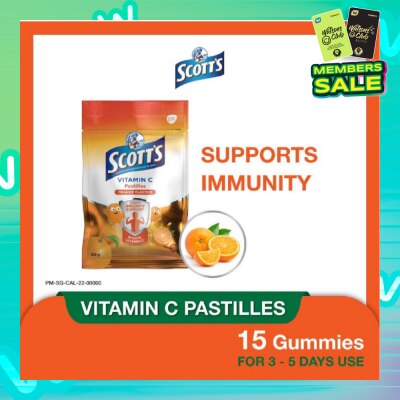 SCOTT'S Vitamin C Orange Pastille 15s (Expiry: Feb`2026)