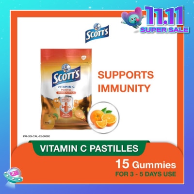 SCOTT'S Vitamin C Orange Pastilles 30g (Expiry: Jul`2026)