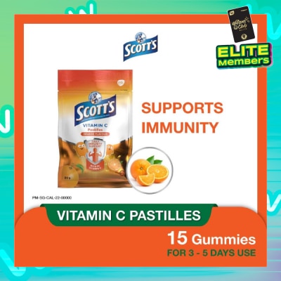SCOTT'S Vitamin C Orange Pastille 15s (Expiry: Feb`2026)