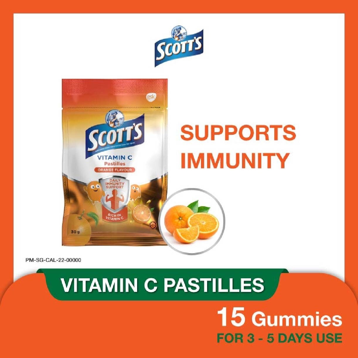 Vitamin C Orange Pastilles 30g