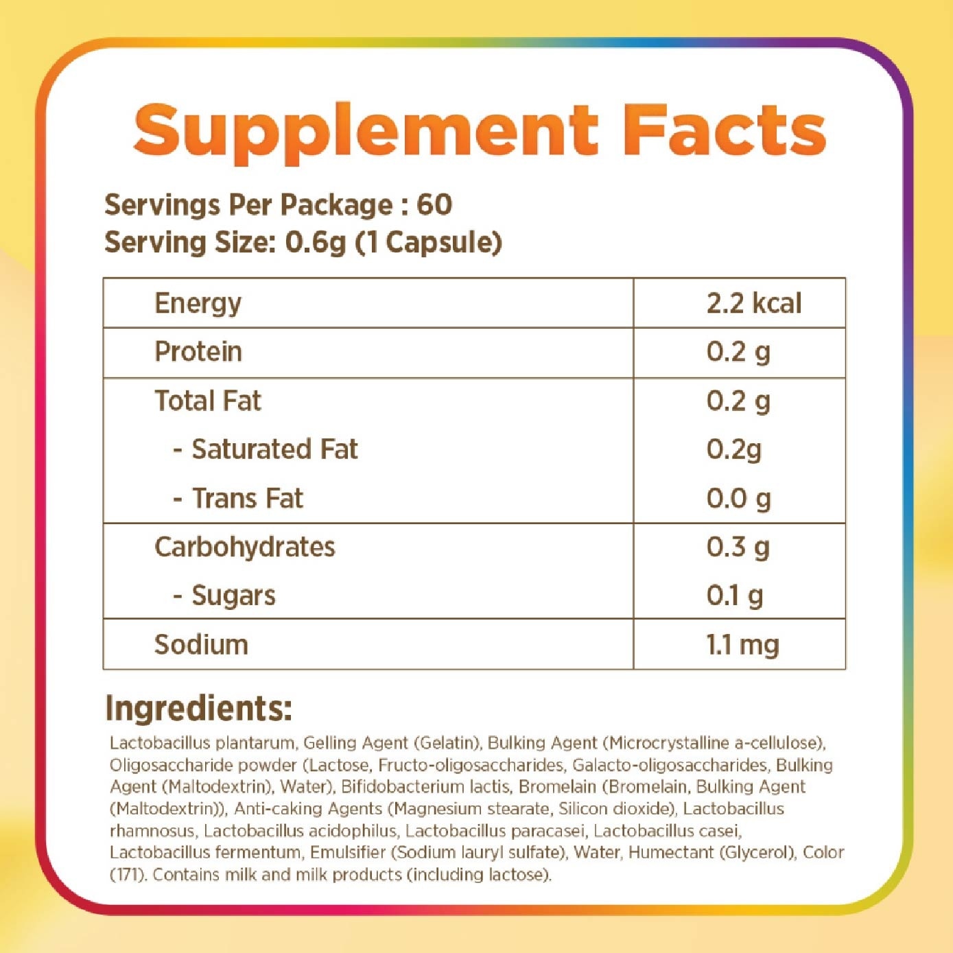 Triple Action Probiotics Capsule 60s (Expiry: Jul`2026)