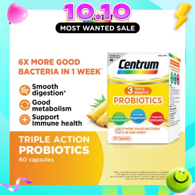 CENTRUM Triple Action Probiotics Capsule 60s image