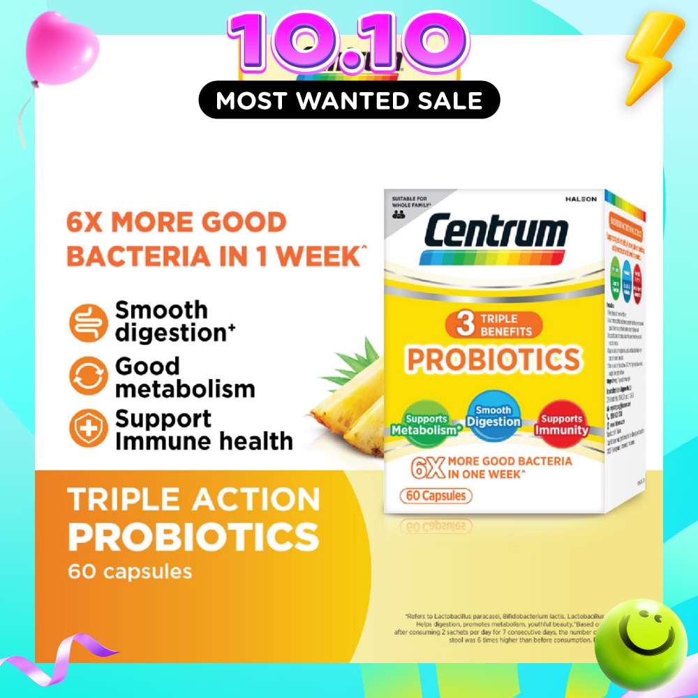 Triple Action Probiotics Capsule 60s image