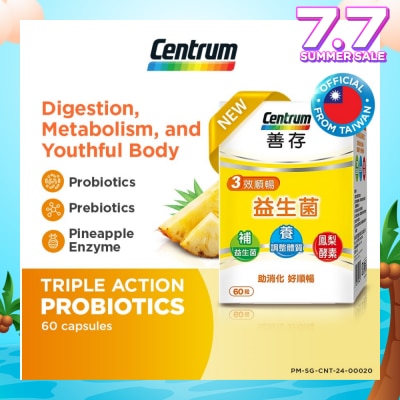 CENTRUM Triple Action Probiotics Capsule 60s