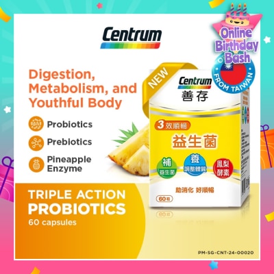 CENTRUM Triple Action Probiotics Capsule 60s
