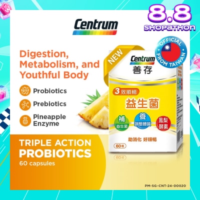 CENTRUM Triple Action Probiotics Capsule 60s