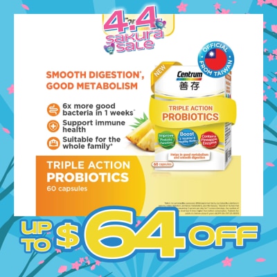 CENTRUM - Triple Action Probiotics Capsule 60s