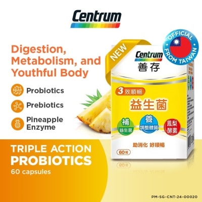 CENTRUM Triple Action Probiotics Capsule 60s