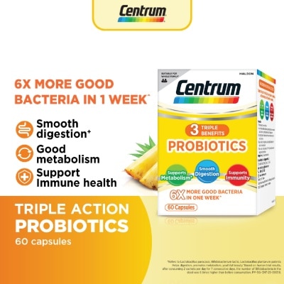 CENTRUM - Triple Action Probiotics Capsule 60s image
