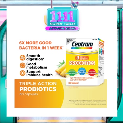 CENTRUM Triple Action Probiotics Capsule 60s image