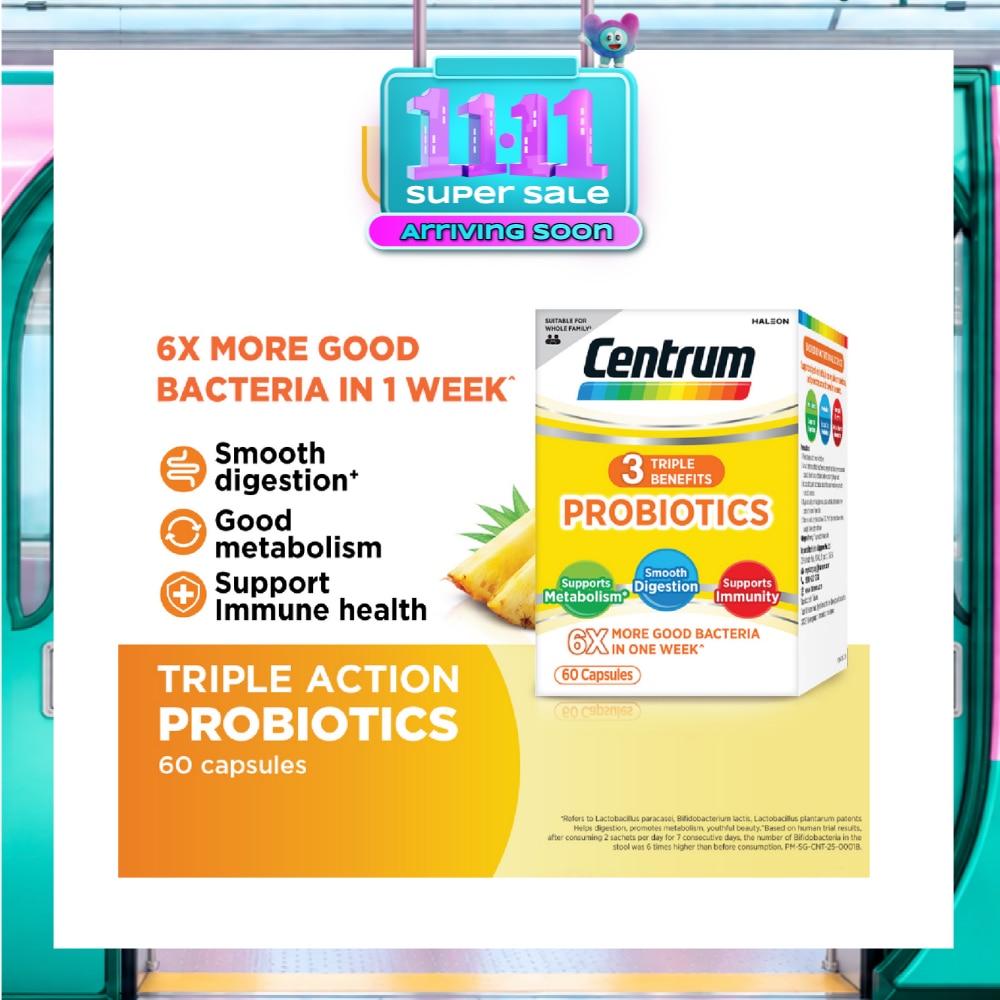 Triple Action Probiotics Capsule 60s image