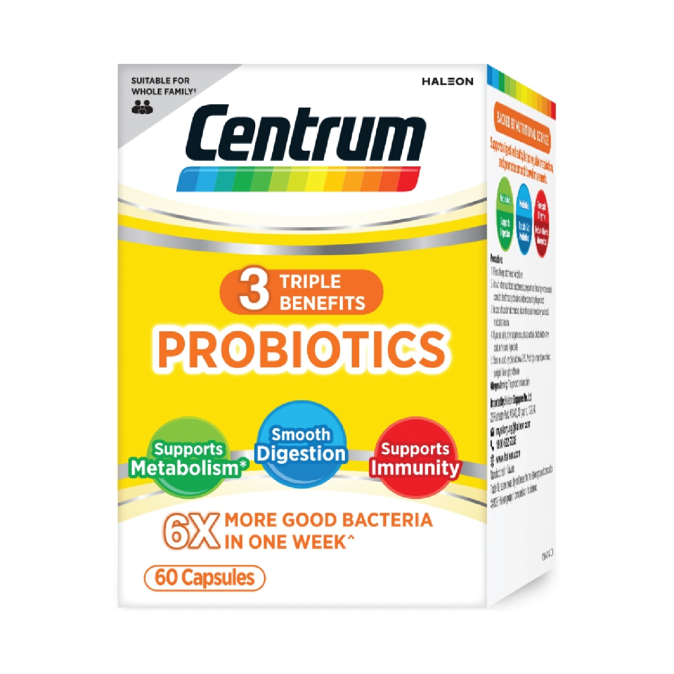 Triple Action Probiotics Capsule 60s image