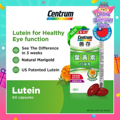 CENTRUM Lutein 20mg Capsule 60s