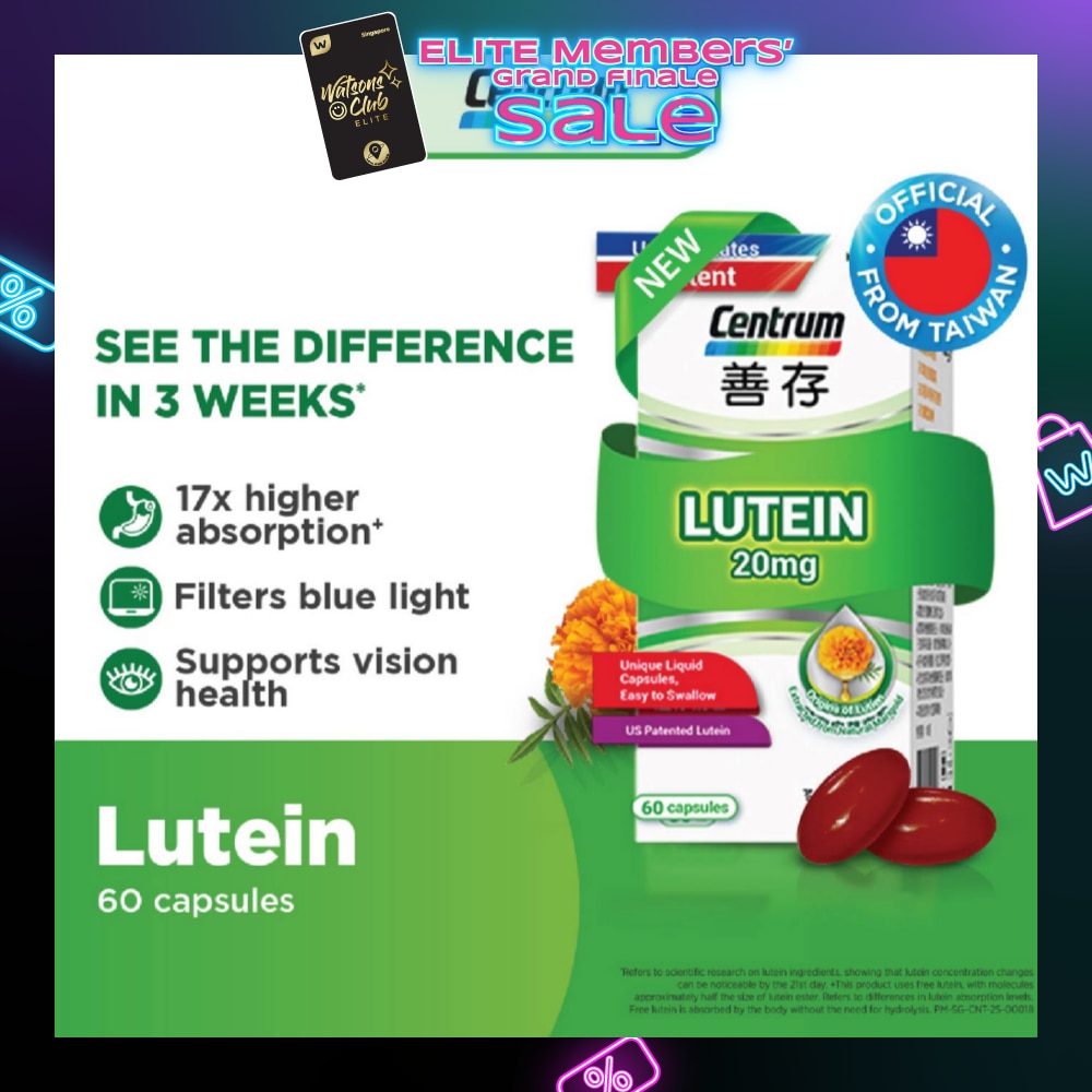 Lutein 20mg Capsule 60s