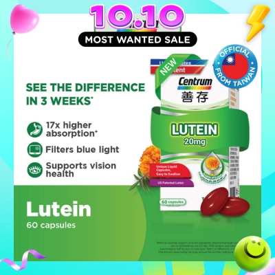 CENTRUM Lutein 20mg Capsule 60s image