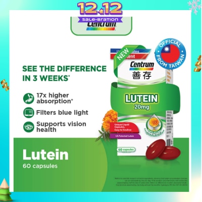 CENTRUM Lutein 20mg Capsule 60s