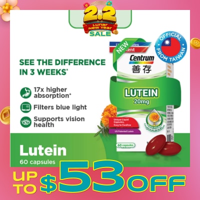 CENTRUM Lutein 20mg Capsule 60s