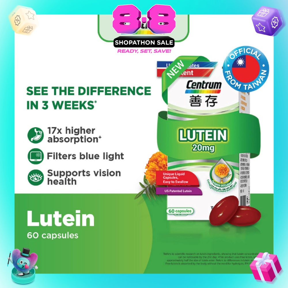 Lutein 20mg Capsule 60s