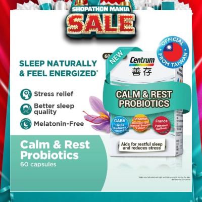 CENTRUM - Calm & Rest Probiotics Capsule 60s&nbsp; (Expiry: Mar`2027)
