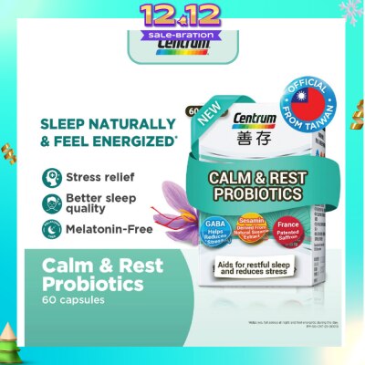 CENTRUM Calm & Rest Probiotics Capsule 60s (Expiry: Aug`2026)