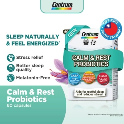 CENTRUM Calm & Rest Probiotics Capsule 60s (Expiry: Aug`2026)