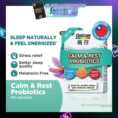 CENTRUM Calm & Rest Probiotics Capsule 60s (Expiry: Aug`2026)