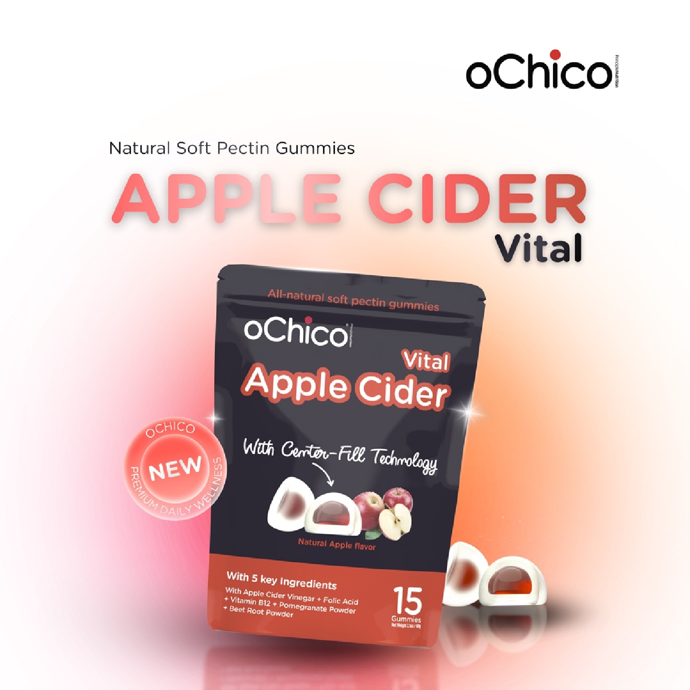 Apple Cider Vital Gummies 15s image