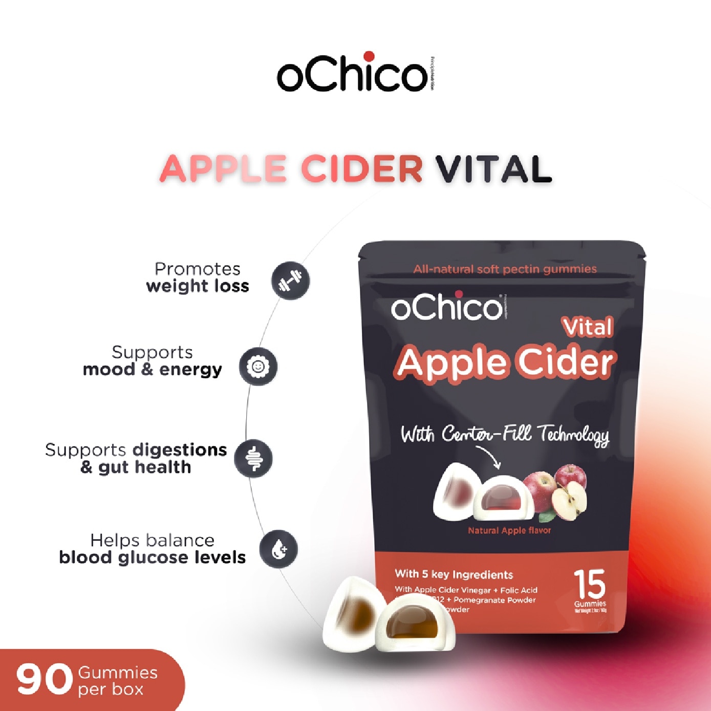 Apple Cider Vital Gummies 15s image