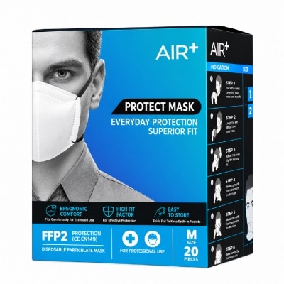 AIR+ FFP2 Protection Face Mask Size M 20s image