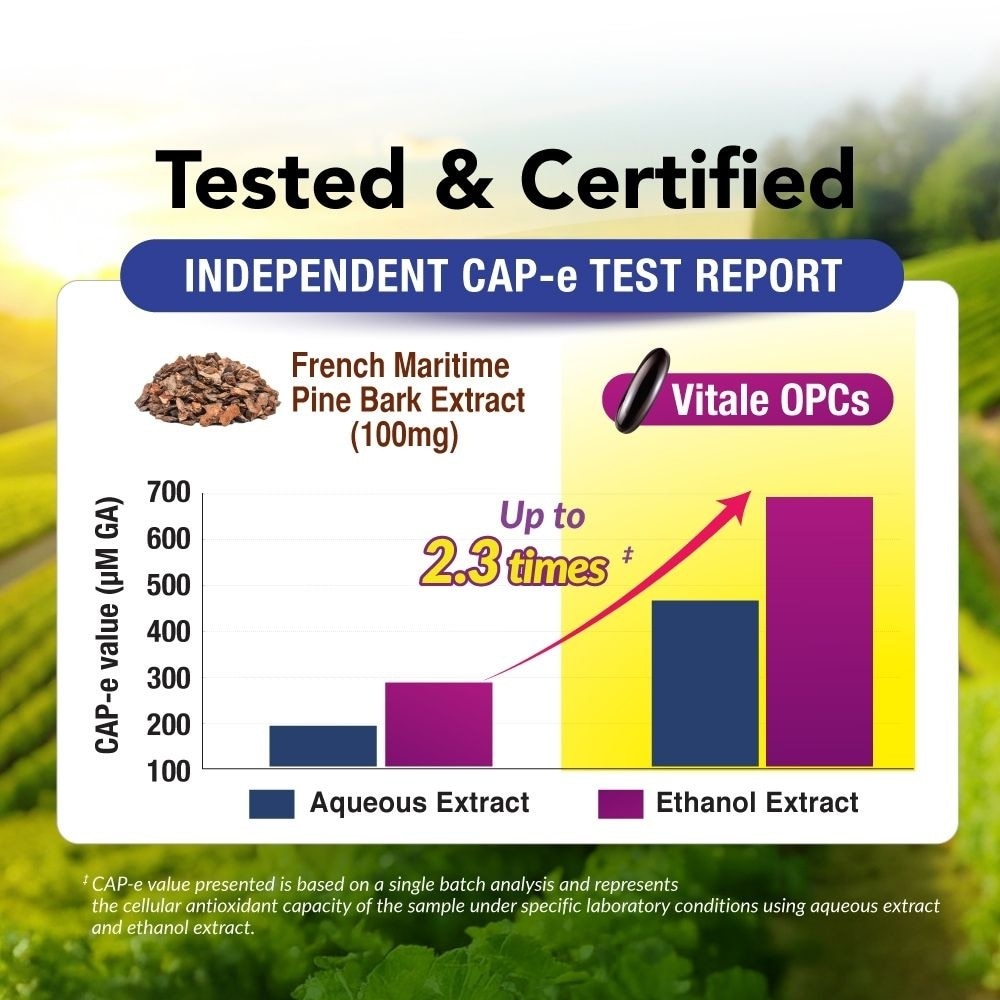 Vitale OPCs European Grape Seed Extract Softgels (Antioxidant, Circulation, Skin, & Immunity) 90s image