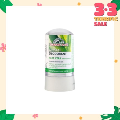 CORPORE SANO Crystal Deodorant Aloe Vera No Stain Fragrance Free Alcohol Free 60g