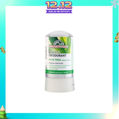 CORPORE SANO Crystal Deodorant Aloe Vera No Stain Fragrance Free Alcohol Free 60g